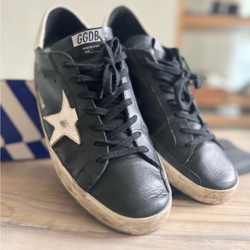 Golden Goose Black SuperStar Sneakers